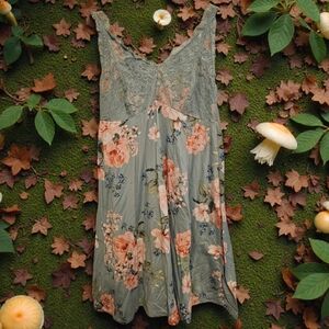 Flora Nikrooz Sage | Peach Floral | Chemise